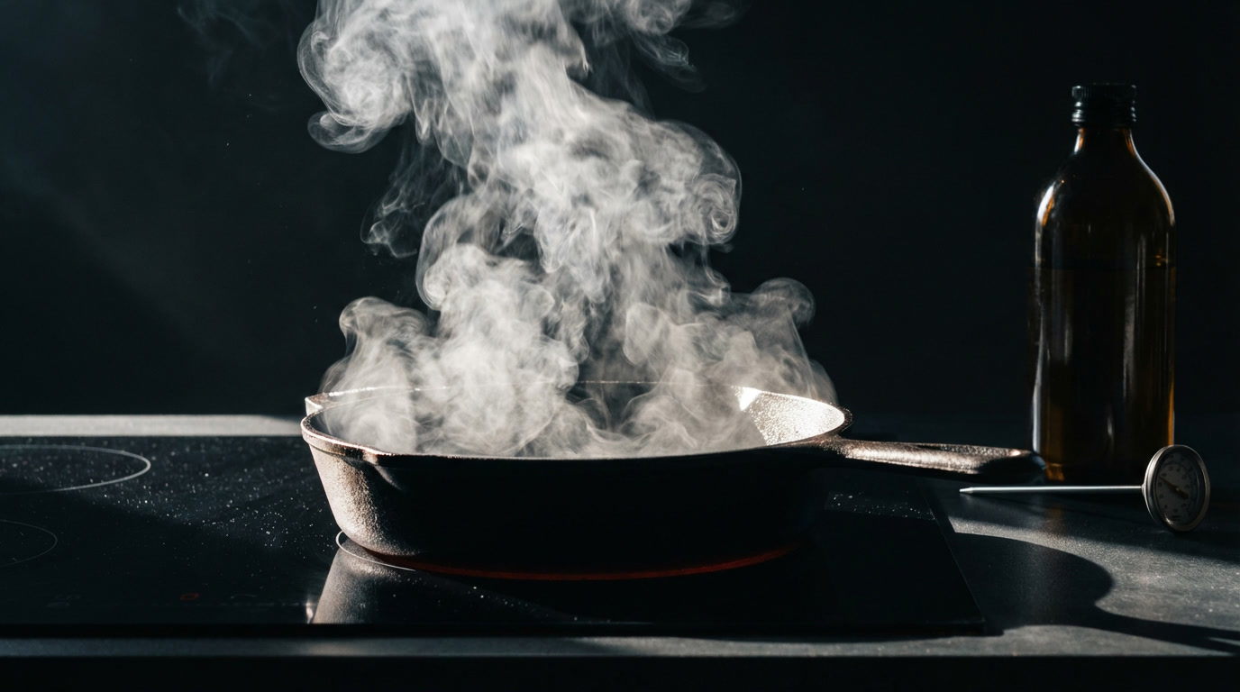 Røgpunkt for forskellige fedstoffer og olier