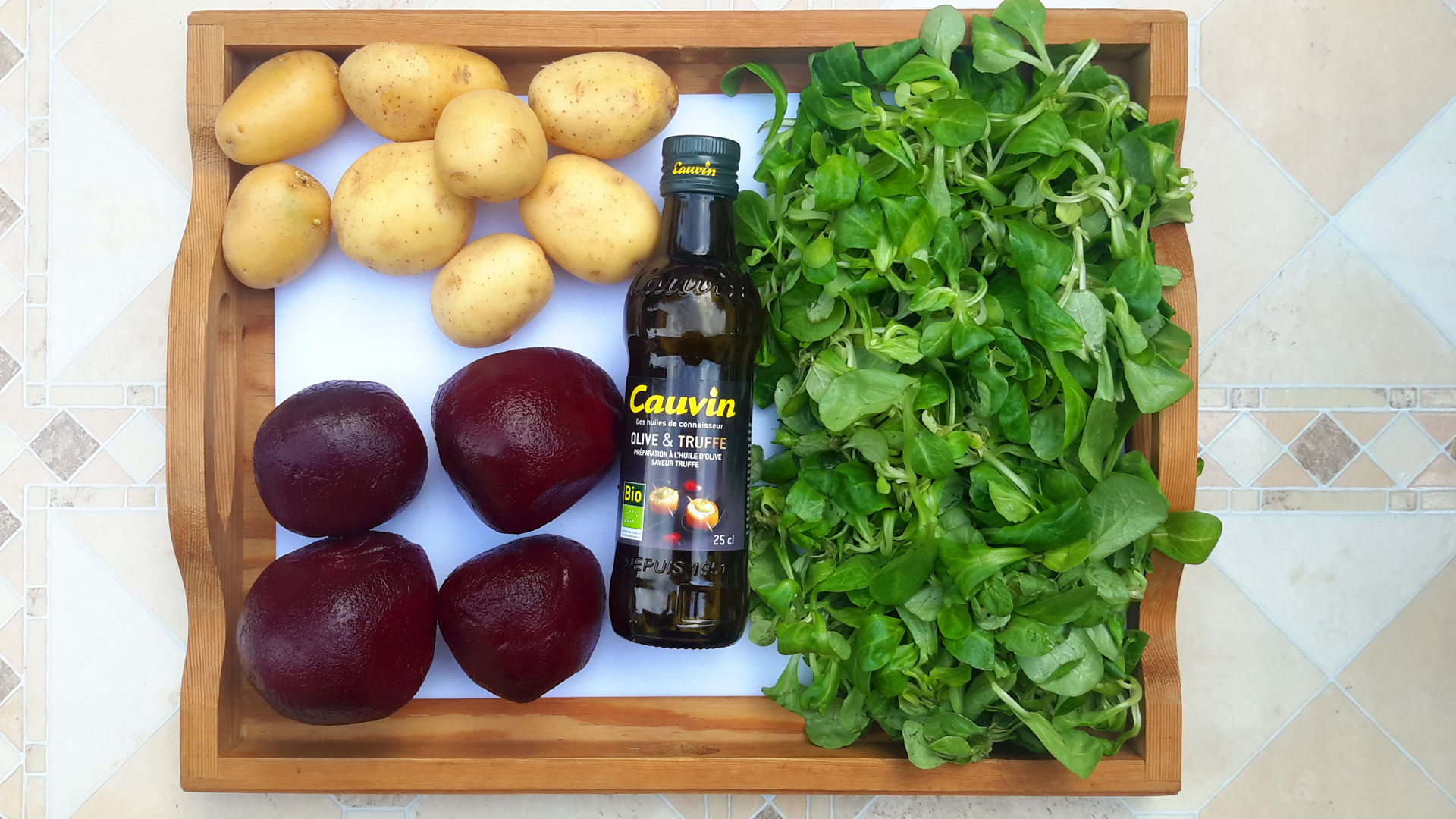 Archiduc (storhertugens) - salat  med rødbede, kartofler og bladsalat