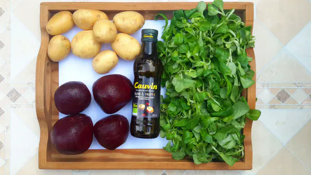 Archiduc (storhertugens) - salat  med rødbede, kartofler og bladsalat
