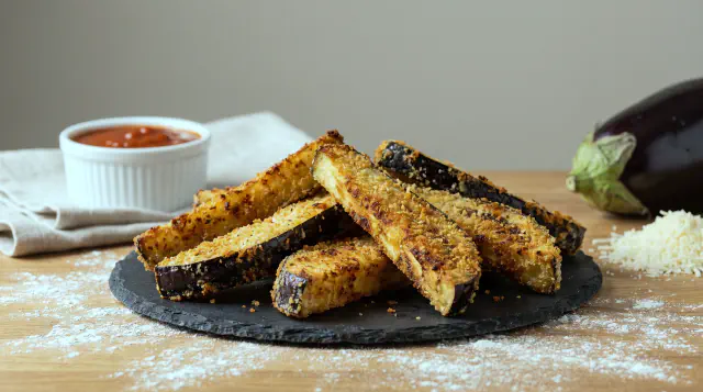 Auberginestænger i airfryer