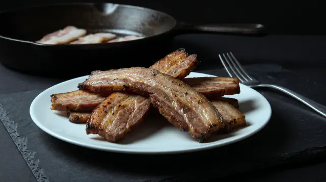 Bacon sous vide
