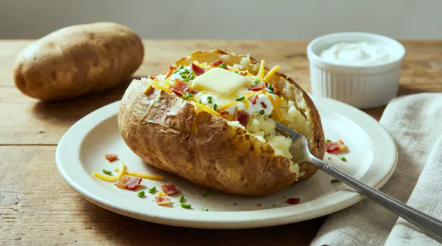 Bagt kartoffel i airfryer