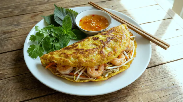 Bánh Xèo - Sprøde Vietnamesiske Pandekager