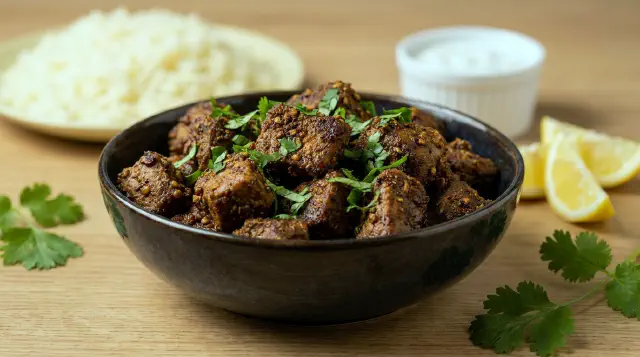 Bhuna Ghosht med koriander og citron