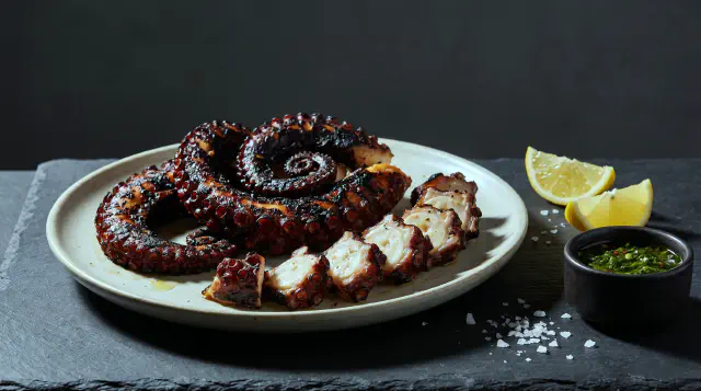 Blæksprutte sous vide