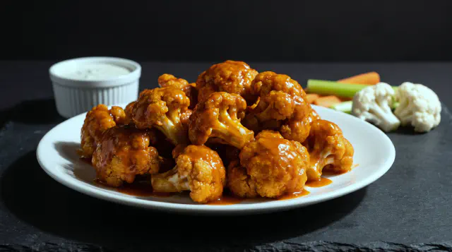Buffalo-blomkål i airfryer