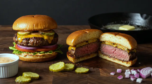 Burgerbøffer sous vide