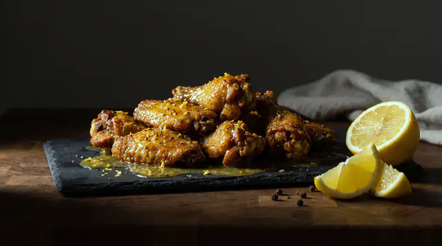 Citronpebervinger i airfryer