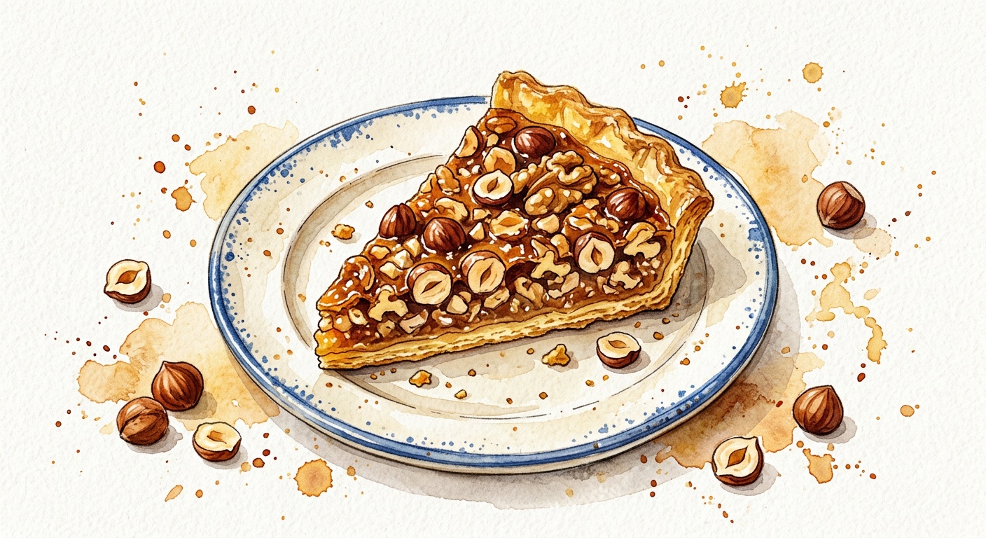 Crunchy Nøddetærte