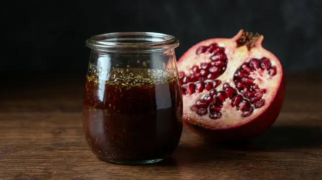 Dibs Rumman-dressing (granatæblesirup-vinaigrette)