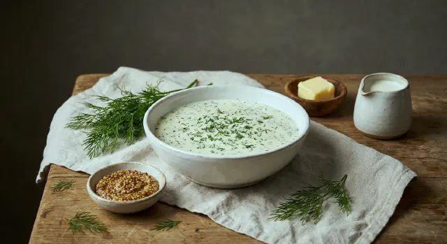 Dillsauce (Østrigsk fløde-dild-sauce)
