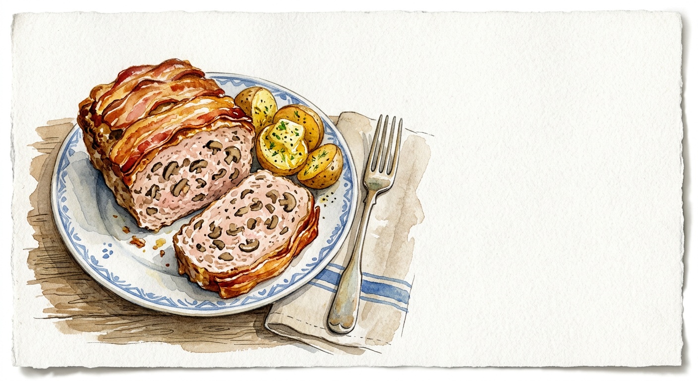 Fars med champignoner