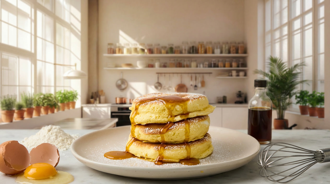 Fluffy Japanske Souffle Pandekager