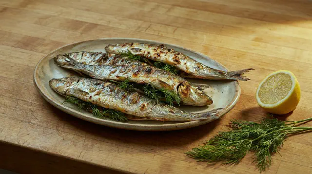 Grillstegte sild