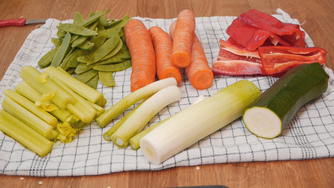 Grøntsager i dagevis - klargøring til travl uge - asiatisk uge