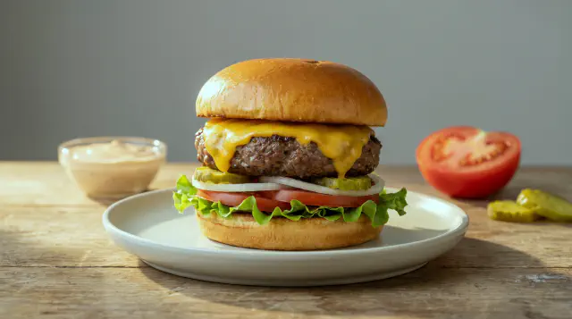 Hamburgere i airfryer