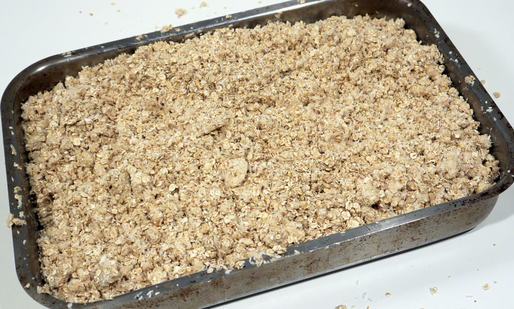 Hjemmelavet okara morgenmix - sød müsli med soyabønner