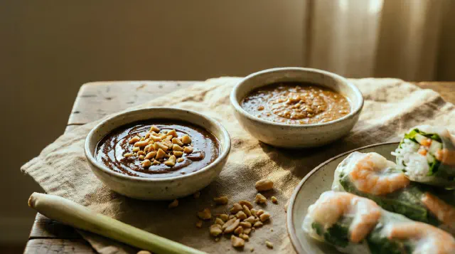 Hoisin-jordnøddedipsauce (Tuong Cham Goi Cuon)