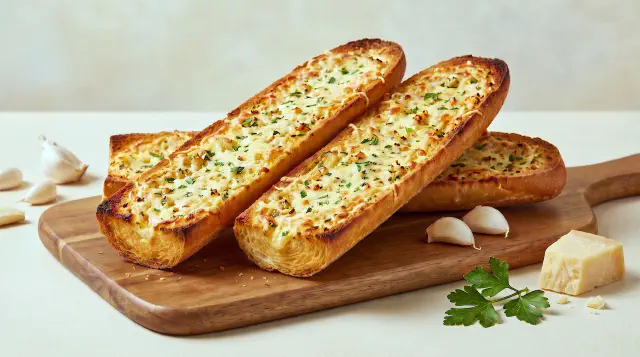 Hvidløgsbrød i airfryer