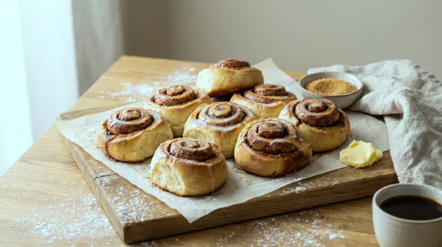Kanelsnegle i airfryer