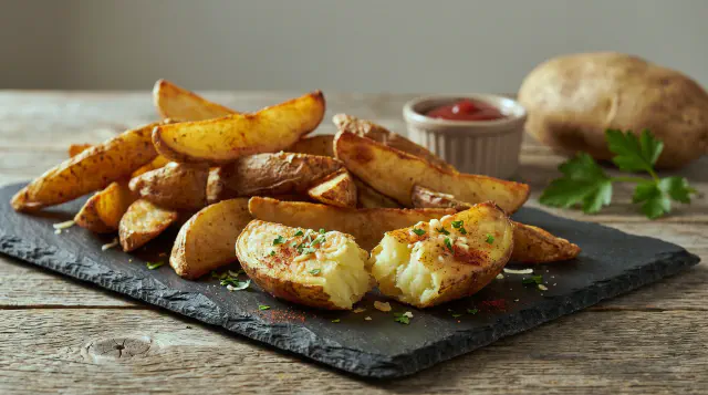 Kartoffelbåde i airfryer