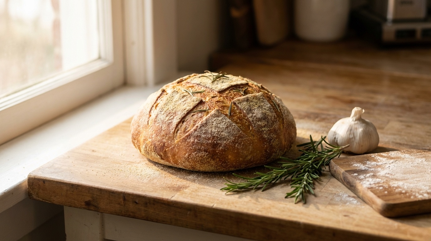 Kartoffelbrød med rosmarin