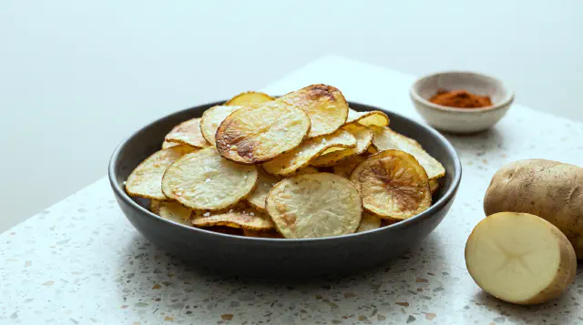 Kartoffelchips i airfryer