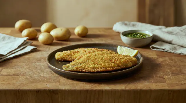 Klassisk stegte fiskefileter