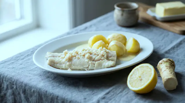 Kogt torsk i ovn
