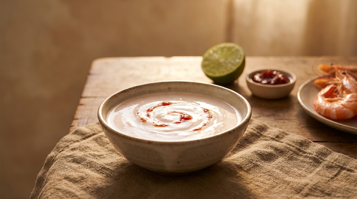 Kokos- og chilimarmeladedressing (Nước sốt dừa và tương ớt)