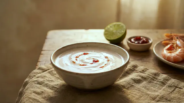 Kokos- og chilimarmeladedressing (Nước sốt dừa và tương ớt)