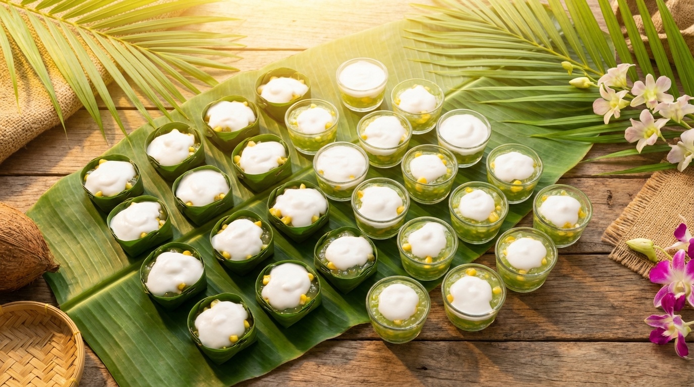 Kokosnøddbudding i småkrus (Tako)