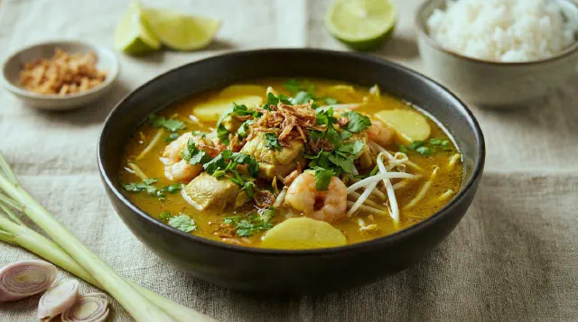Krydret kyllingesuppe