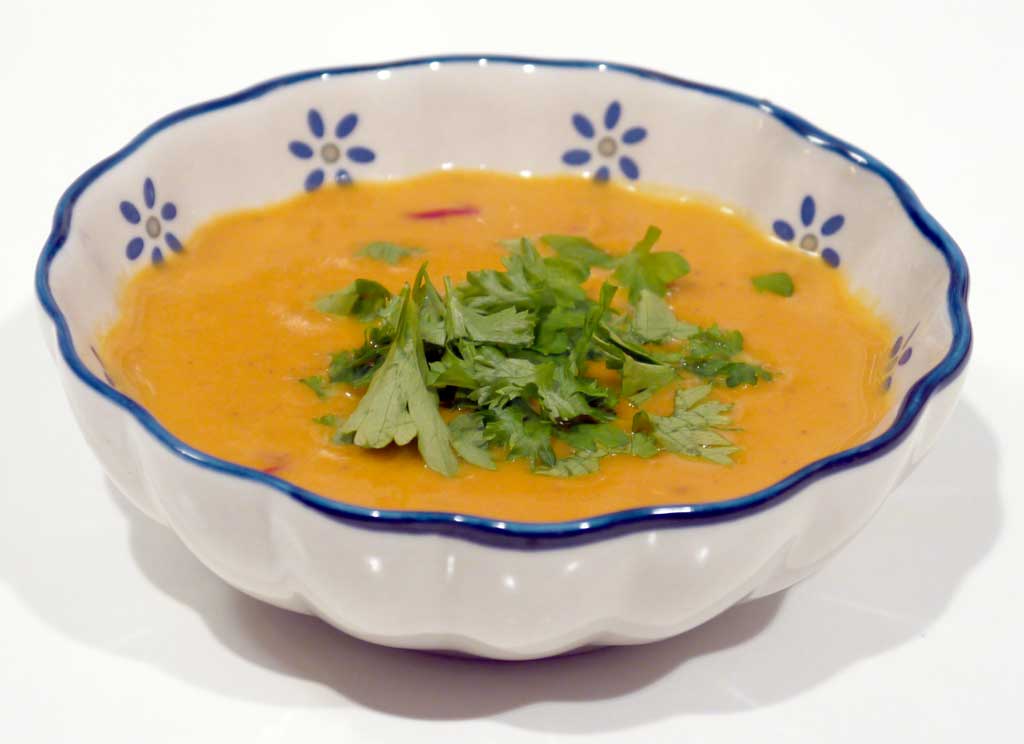 Krydret og cremet hokaidosuppe - eller anden græskarsuppe