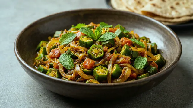 Krydret okra