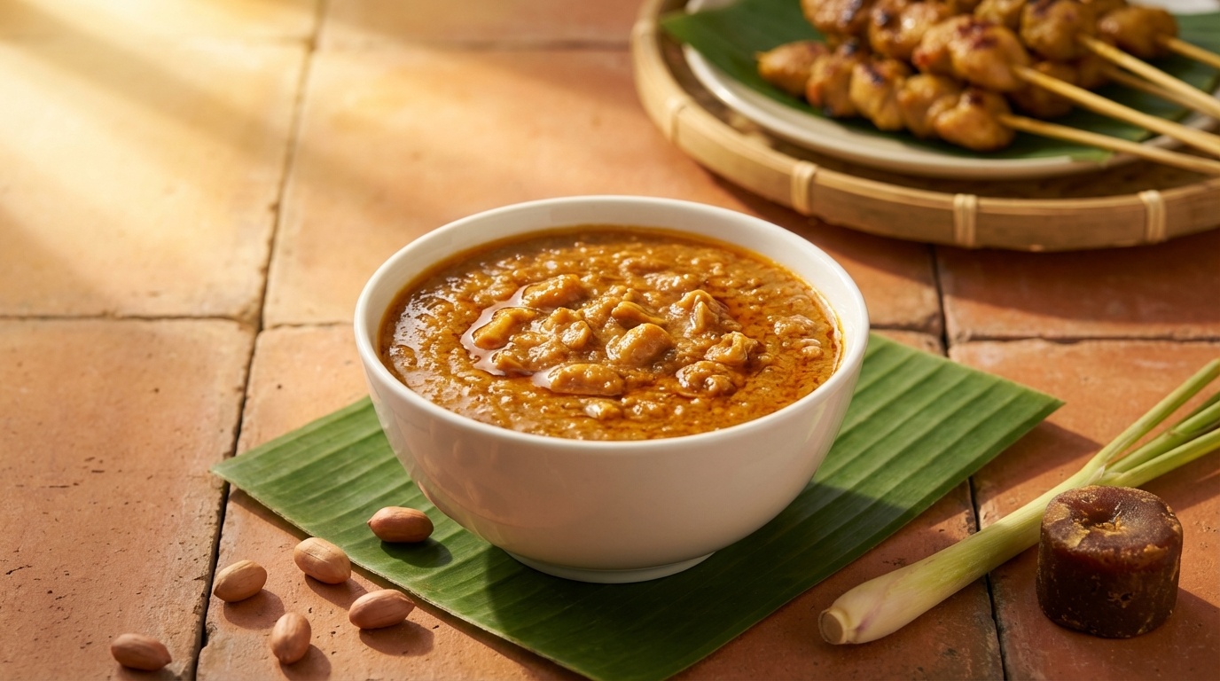 Kuah Kacang (Malaysisk Satay-Peanutsauce)
