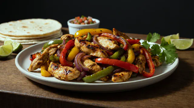 Kyllingefajitas i airfryer