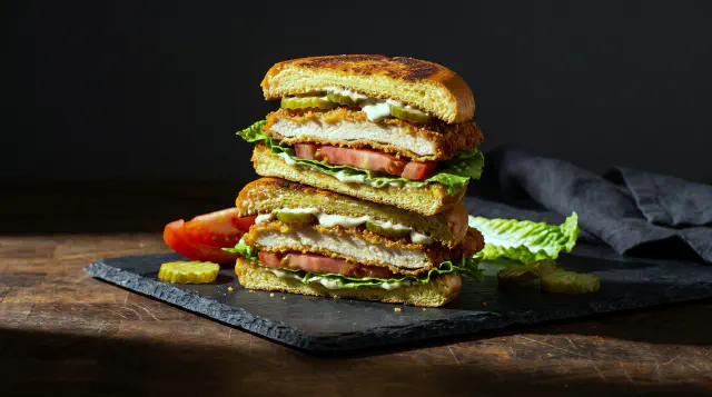 Kyllingesandwich i airfryer