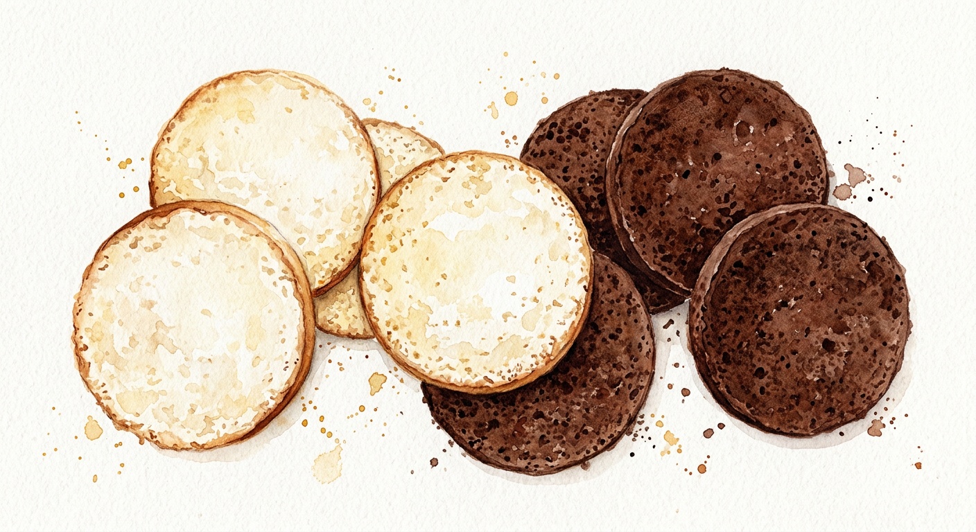 Lagkagebunde - lyse og mørke