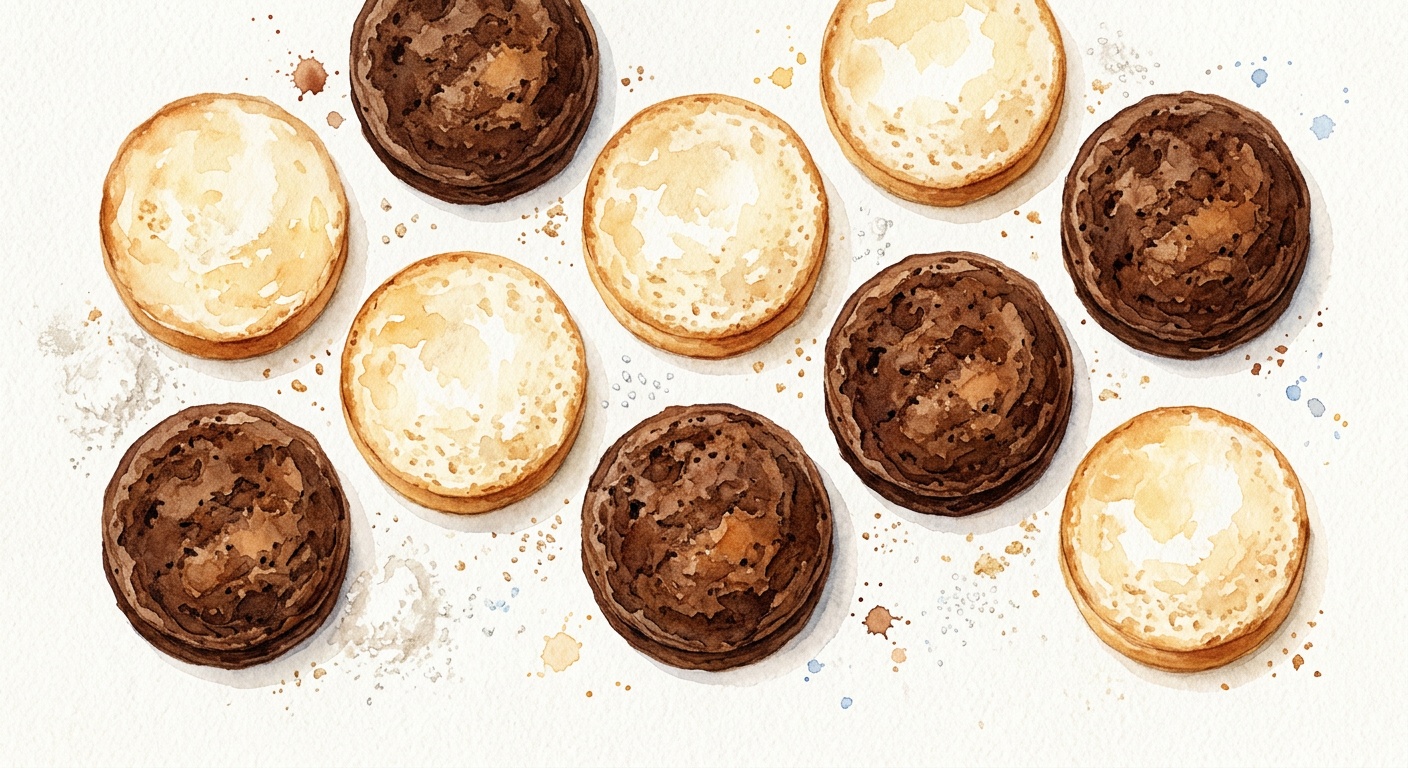 Lagkagebunde - lyse og mørke