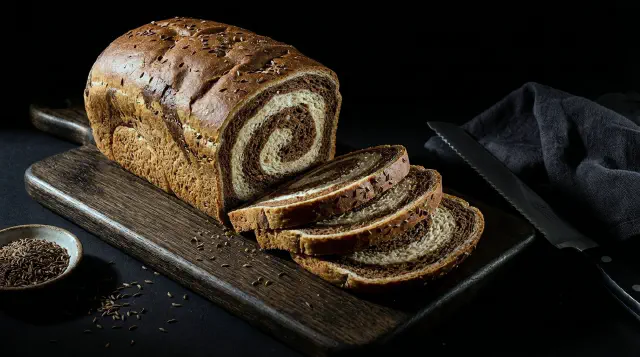 Marmoreret Rugbrød
