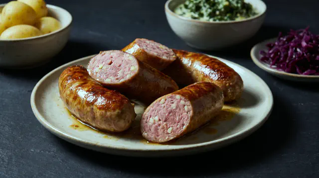 Medisterpølse sous vide