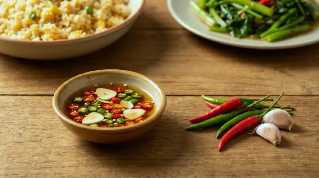 Nam Pla Prik (Thailandsk Fiskesauce med Chilier)