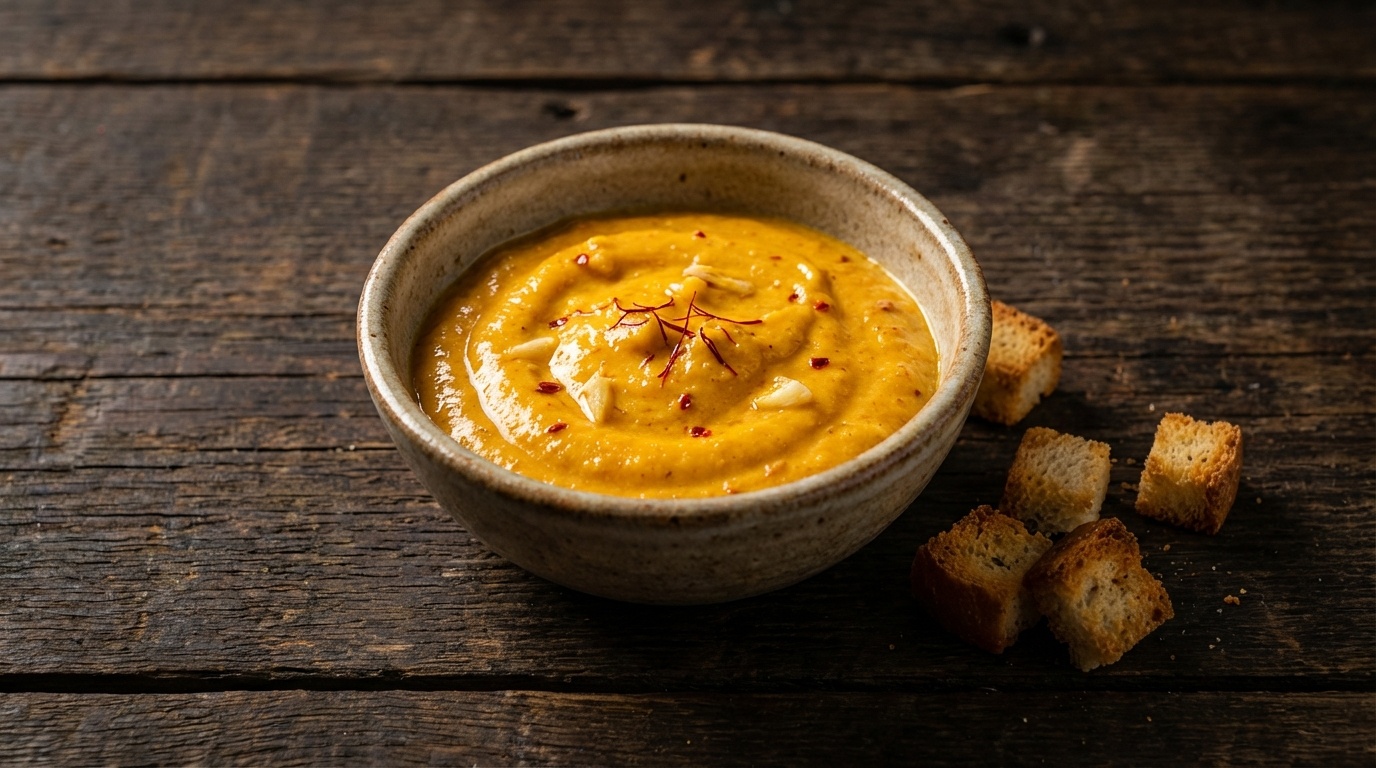 Rouille (Provencalsk Hvidløgs-Safran-Chili-Sauce)