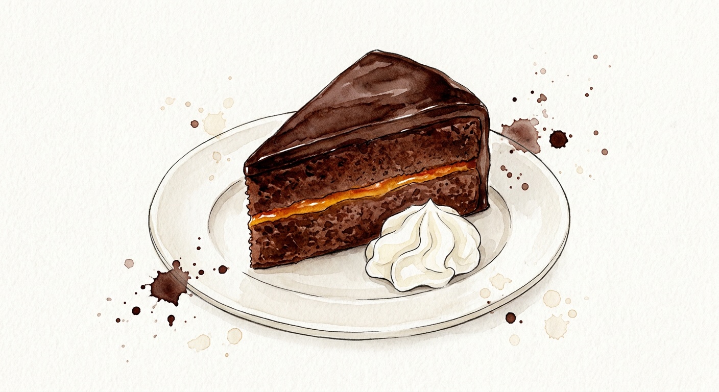 Sachertorte - Berømt Chokoladekage fra Østrig