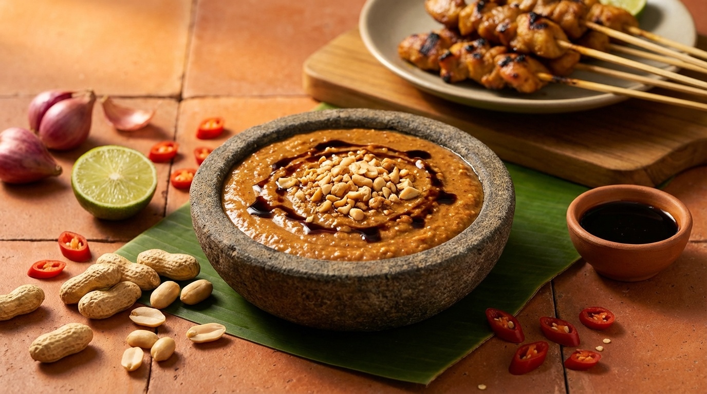 Sambal Kacang (Indonesisk Jordnøddesauce)