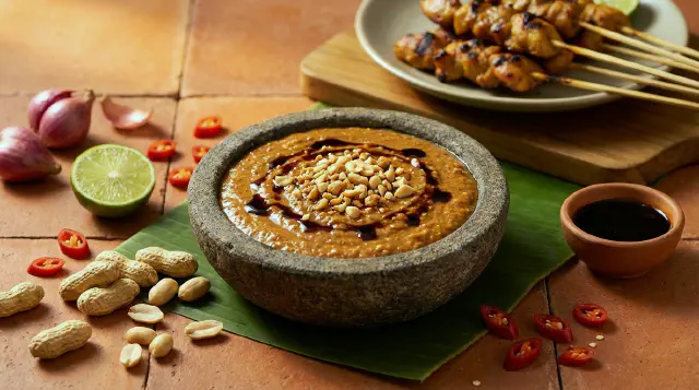 Sambal Kacang (Indonesisk Jordnøddesauce)