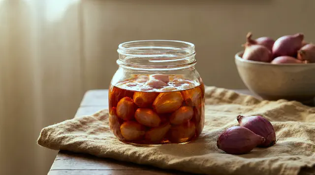 Skalotte-confit (Dầu hành phi)