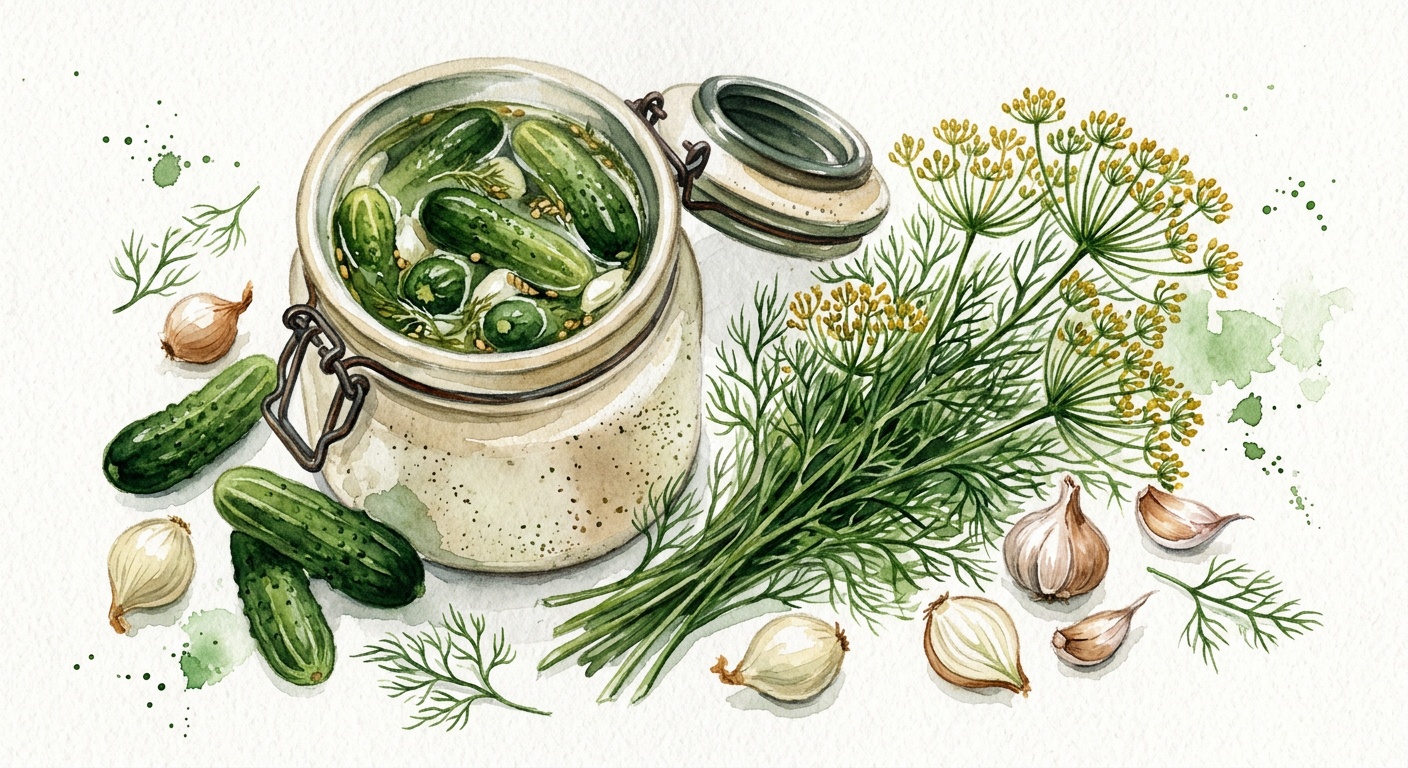 Små grønne agurker