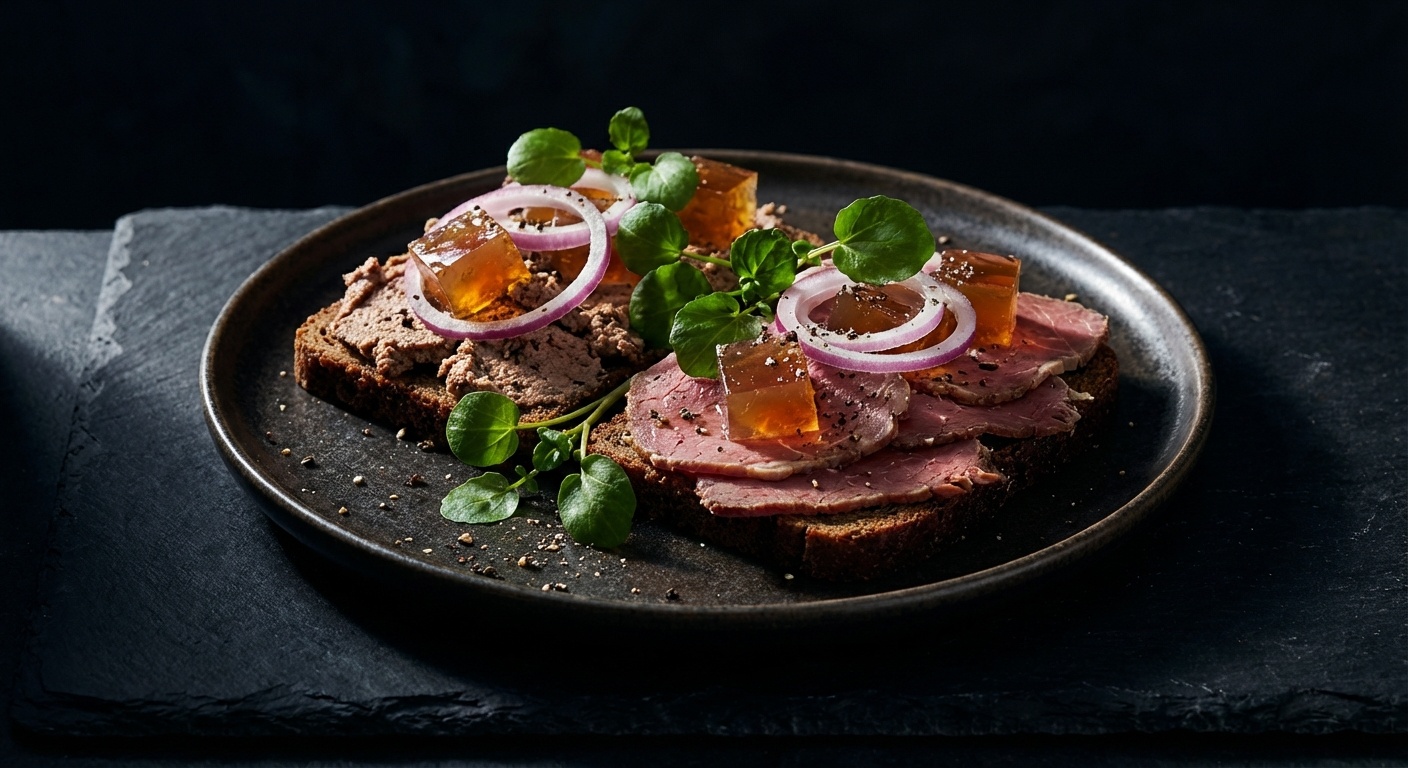 Smørrebrød med dyrlægens natmad